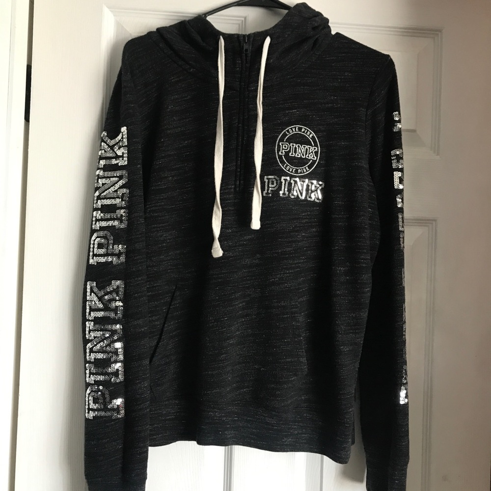 VS PINK SEQUIN HOODIE
